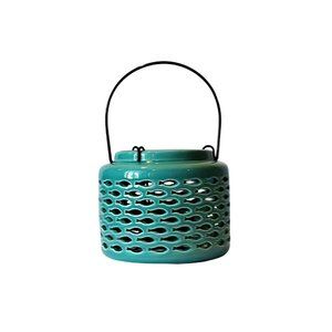 Drew Derose Aquamarine Nautical Lantern/Candle Holder